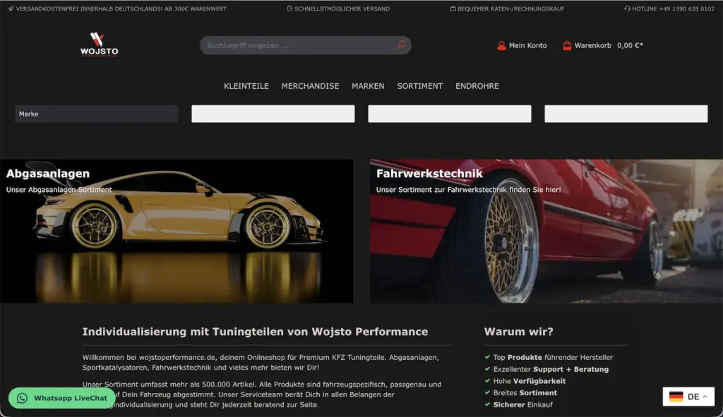 Wojsto Performance proyecto SEO